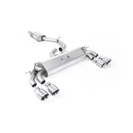 Escape cat-back Milltek SSXAU775 para Audi S3 2.0 TFSI quattro 3-Door 8V.2, colas GT-100 pulidas