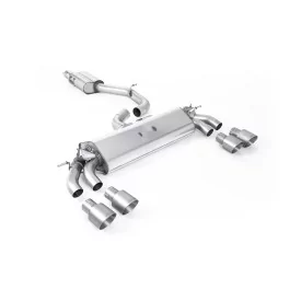 Escape cat-back Milltek SSXAU776 para Audi S3 2.0 TFSI quattro 3-Door 8V.2, colas GT-100 de titanio