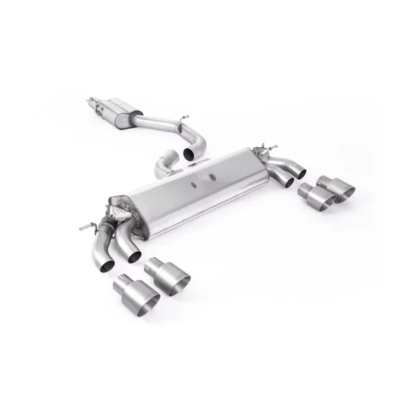 Échappement cat-back Milltek SSXAU776 pour Audi S3 2.0 TFSI quattro 3-Door 8V.2, embouts GT-100 titane