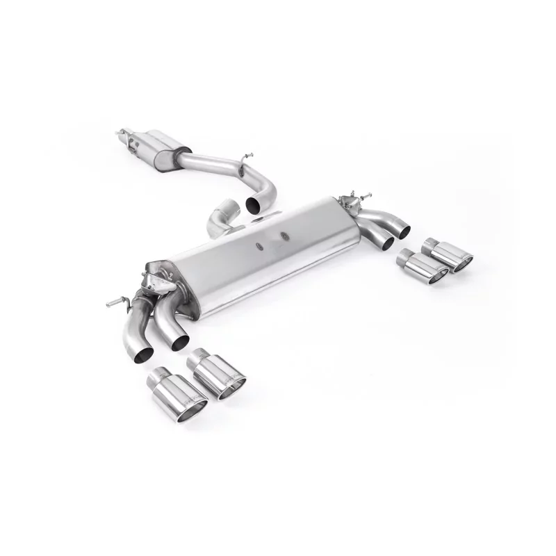 Scarico cat-back Milltek SSXAU777 per Audi S3 2.0 TFSI quattro 3-Door 8V.2, terminali ovali lucidi Scarico cat-back Milltek SSXAU777 per Audi S3 2.0 TFSI quattro 3-Door 8V.2, terminali ovali lucidi