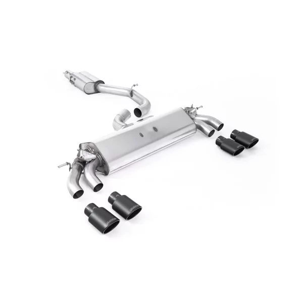 Milltek SSXAU778 cat-back exhaust for Audi S3 2.0 TFSI quattro 3-Door 8V.2, black oval tips