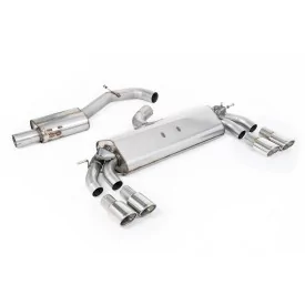 Échappement cat-back Milltek SSXAU781 pour Audi S3 2.0 TFSI quattro Sportback 8V.2, embouts ovales polis