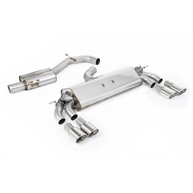Milltek SSXAU781 cat-back exhaust for Audi S3 2.0 TFSI quattro Sportback 8V.2, polished oval tips Milltek SSXAU781 cat-back exhaust for Audi S3 2.0 TFSI quattro Sportback 8V.2, polished oval tips