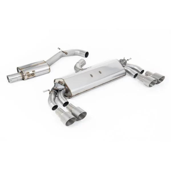 Milltek SSXAU785 cat-back exhaust for Audi S3 2.0 TFSI quattro Sportback 8V.2, titanium GT-100 tips - detail