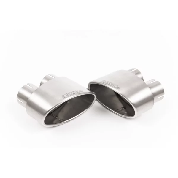 Milltek SSXAU823 cat-back exhaust for Audi RS4 B9 2.9 V6 Turbo Avant, titanium oval tips - detail