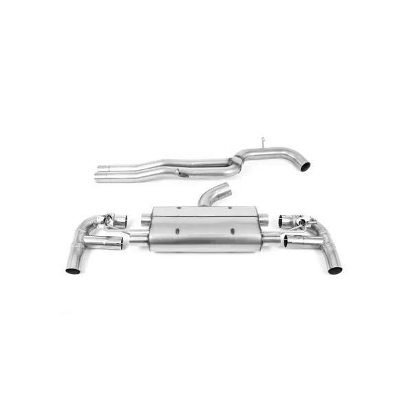 Milltek SSXAU886 cat-back exhaust for Audi RS3 Sportback 400PS, titanium tips - detail