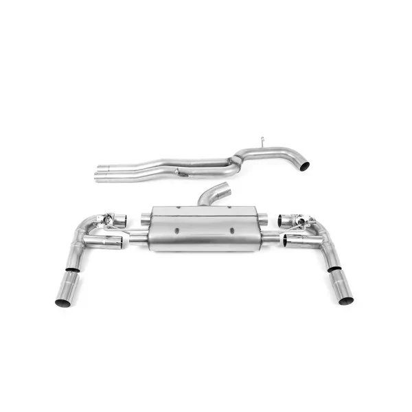Milltek SSXAU895 cat-back exhaust for Audi RS3 Saloon / Sedan 400PS, titanium tips - detail