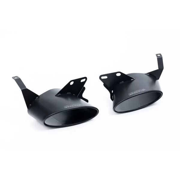 Milltek SSXAU904 for Audi, black oval tips - detail
