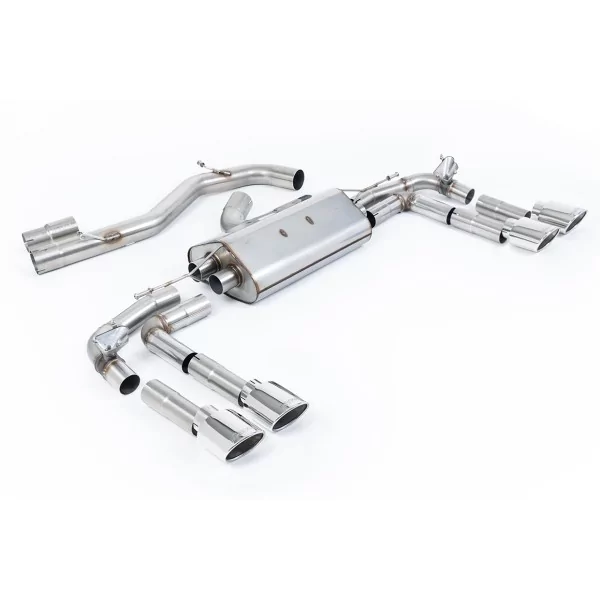 Milltek SSXAU938 para Audi S3, colas ovaladas pulidas - detalle
