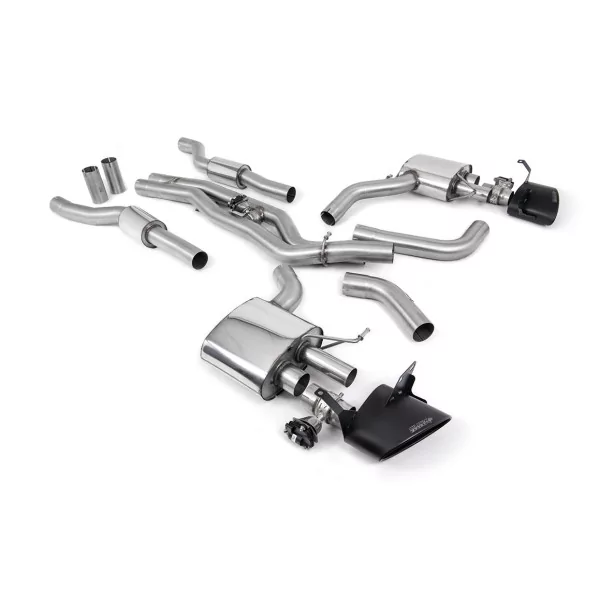 Scarico cat-back Milltek SSXAU939 per Audi, terminali ovali neri