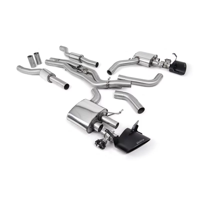 Scarico cat-back Milltek SSXAU939 per Audi, terminali ovali neri