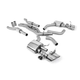 Échappement cat-back Milltek SSXAU940 pour Audi, embouts ovales polis