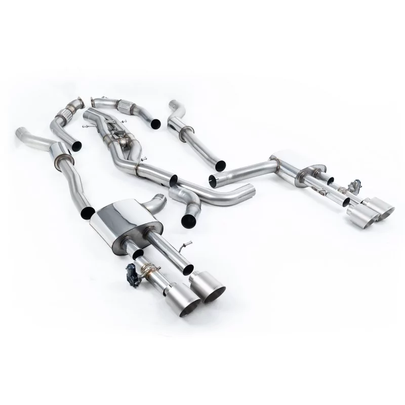Milltek SSXAU945 for Audi S8 D5 4.0 TFSI V8 Saloon / Sedan, titanium GT-115 tips Milltek SSXAU945 for Audi S8 D5 4.0 TFSI V8 Saloon / Sedan, titanium GT-115 tips