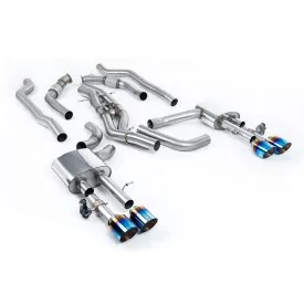 Milltek SSXAU951 pour Audi S8 D5 4.0 TFSI V8 Saloon / Sedan, embouts GT-115 titane brûlé