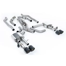Milltek SSXAU952 für Audi S8 D5 4.0 TFSI V8 Saloon / Sedan, Endrohre Jet-115 Carbon