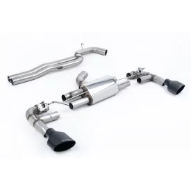 Milltek SSXAU978 Cat-Back-Abgasanlage für Audi RS3 Sportback 400PS, Endrohre schwarz