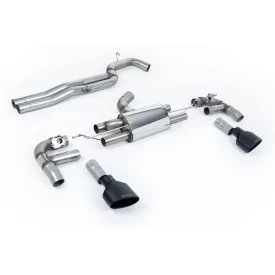 Échappement cat-back Milltek SSXAU982 pour Audi RS3 Saloon / Sedan 400PS, embouts noirs