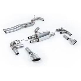 Scarico cat-back Milltek SSXAU983 per Audi RS3 Saloon / Sedan 400PS, terminali lucidi