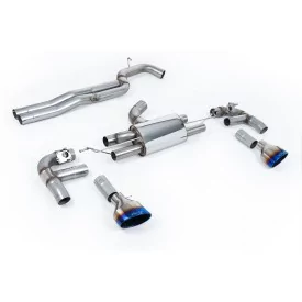 Échappement cat-back Milltek SSXAU985 pour Audi RS3 Saloon / Sedan 400PS, embouts titane brûlé