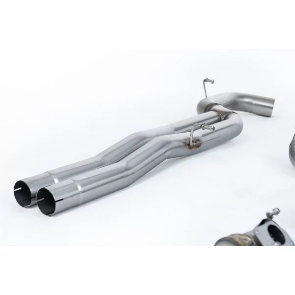 Milltek SSXAU985 Cat-Back-Abgasanlage für Audi RS3 Saloon / Sedan 400PS, Endrohre Burnt Titanium - Detailansicht