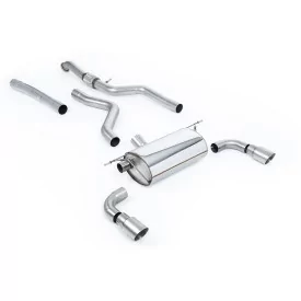 Milltek SSXBM1024 cat-back exhaust for BMW 1 Series M135i 3 & 5 Door, titanium GT-90 tips