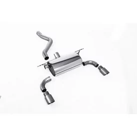 Milltek SSXBM1025 rear silencer for BMW 1 Series M135i 3 & 5 Door, titanium GT-90 tips