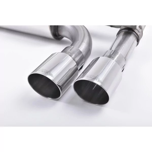 Milltek SSXBM1033 cat-back exhaust for BMW 2 Series M2 Coupé, polished GT-90 tips - detail