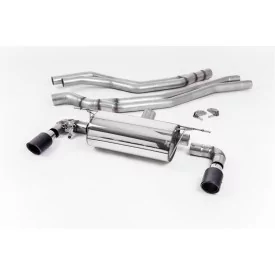 Scarico cat-back Milltek SSXBM1045 per BMW 1 Series M140i 3 & 5 Door, terminali Jet-90 in carbonio