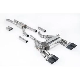Échappement cat-back Milltek SSXBM1062 pour BMW, embouts carbone