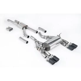 Échappement cat-back Milltek SSXBM1063 pour BMW, embouts carbone