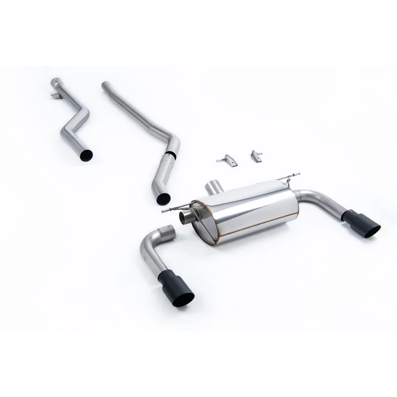 Milltek SSXBM1073 cat-back exhaust for BMW 3 Series F30 320i M Sport Saloon, black GT-90 tips Milltek SSXBM1073 cat-back exhaust for BMW 3 Series F30 320i M Sport Saloon, black GT-90 tips