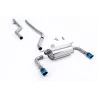 Milltek SSXBM1075 cat-back exhaust for BMW 3 Series F30 320i M Sport Saloon, burnt titanium GT-90 tips