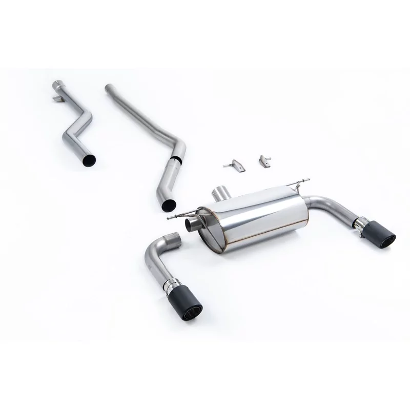 Milltek SSXBM1076 cat-back exhaust for BMW 3 Series F30 320i M Sport Saloon, carbon Jet-90 tips Milltek SSXBM1076 cat-back exhaust for BMW 3 Series F30 320i M Sport Saloon, carbon Jet-90 tips