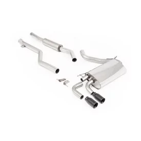 Milltek SSXBM1078 cat-back exhaust for BMW 3 Series F30 320i M Sport Saloon, black GT-76 tips