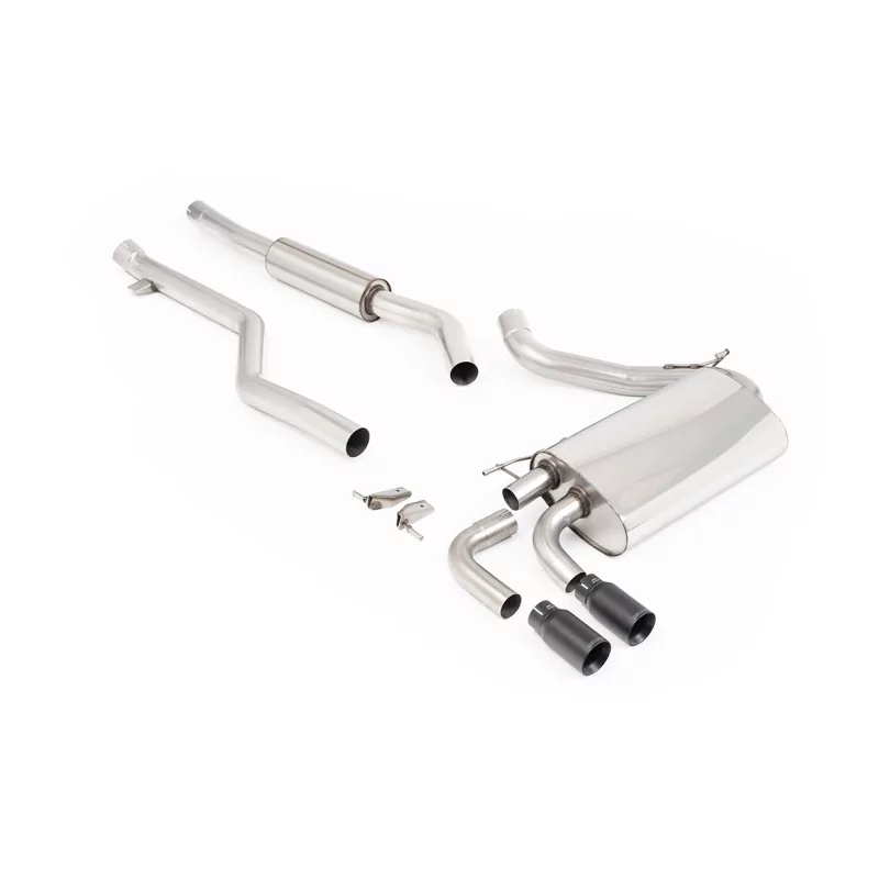 Milltek SSXBM1078 cat-back exhaust for BMW 3 Series F30 320i M Sport Saloon, black GT-76 tips Milltek SSXBM1078 cat-back exhaust for BMW 3 Series F30 320i M Sport Saloon, black GT-76 tips