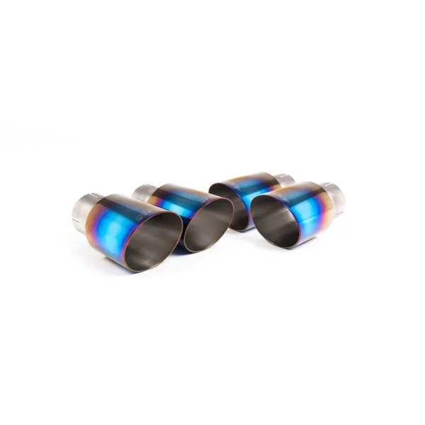 Échappement cat-back Milltek SSXBM1083 pour BMW 2 Series M2 Competition Coupé, embouts GT-90 titane brûlé - détail