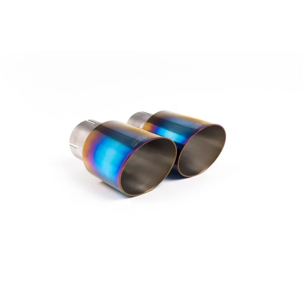 Milltek SSXBM1104 cat-back exhaust for BMW 2 Series M240i Coupe, burnt titanium GT-90 tips - detail