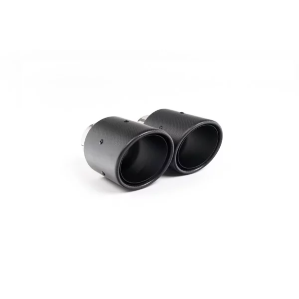 Milltek SSXBM1105 cat-back exhaust for BMW 2 Series M240i Coupe, carbon Jet-90 tips - detail