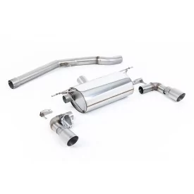 Scarico cat-back Milltek SSXBM1108 per BMW 1 Series M140i 3 & 5 Door, terminali GT-90 in titanio