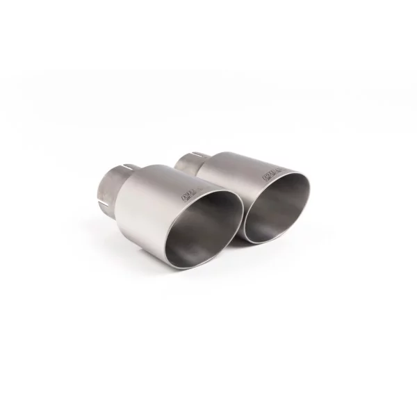 Milltek SSXBM1113 cat-back exhaust for BMW 1 Series M140i 3 & 5 Door, titanium GT-90 tips - detail