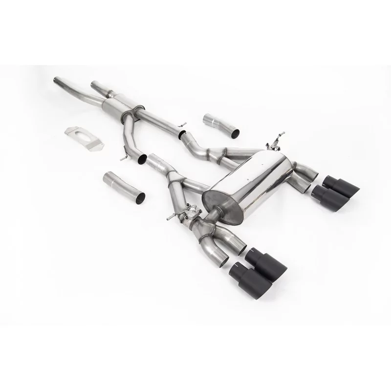 Échappement cat-back Milltek SSXBM1118 pour BMW, embouts GT-90 noirs Échappement cat-back Milltek SSXBM1118 pour BMW, embouts GT-90 noirs