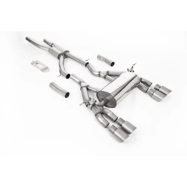 Milltek SSXBM1119 cat-back exhaust for BMW, titanium GT-90 tips
