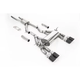 Milltek SSXBM1121 cat-back exhaust for BMW, carbon Jet-90 tips