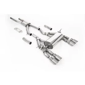Milltek SSXBM1124 cat-back exhaust for BMW, titanium GT-90 tips