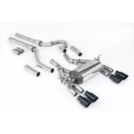 Milltek SSXBM1147 Cat-Back-Abgasanlage für BMW, Endrohre GT-90 schwarz