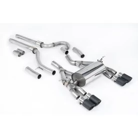 Échappement cat-back Milltek SSXBM1149 pour BMW, embouts carbone