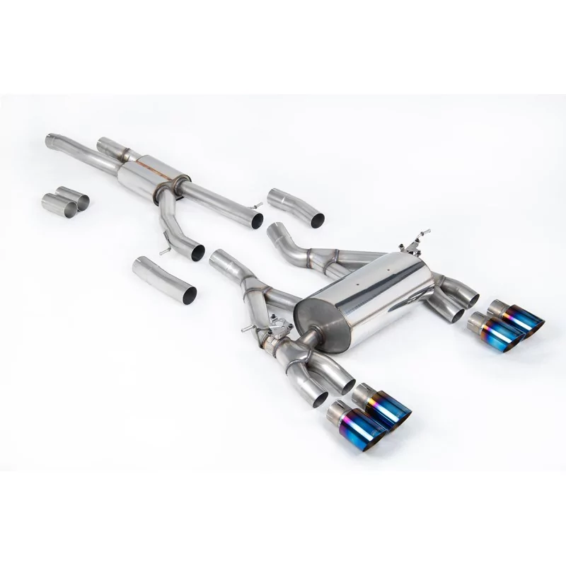Scarico cat-back Milltek SSXBM1150 per BMW, terminali GT-90 in titanio bruciato Scarico cat-back Milltek SSXBM1150 per BMW, terminali GT-90 in titanio bruciato