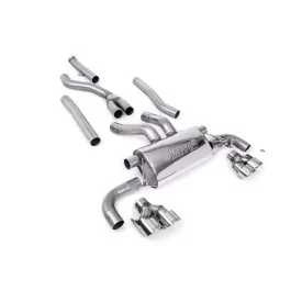 Milltek SSXBM1162 cat-back exhaust for BMW, polished GT-100 tips
