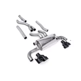 Escape cat-back Milltek SSXBM1163 para BMW, colas GT-100 negras