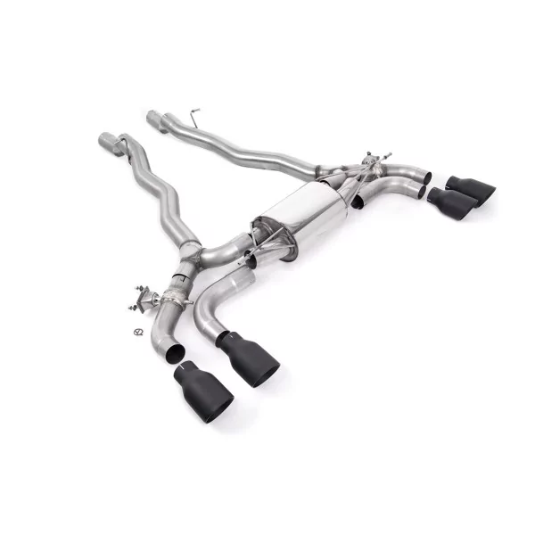 Milltek SSXBM1175 pour BMW 5 Series, embouts GT-100 noirs - détail